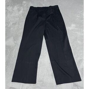 Talbots Bristol Pants Womens 10 Black Career Trouser Basic Office‎
